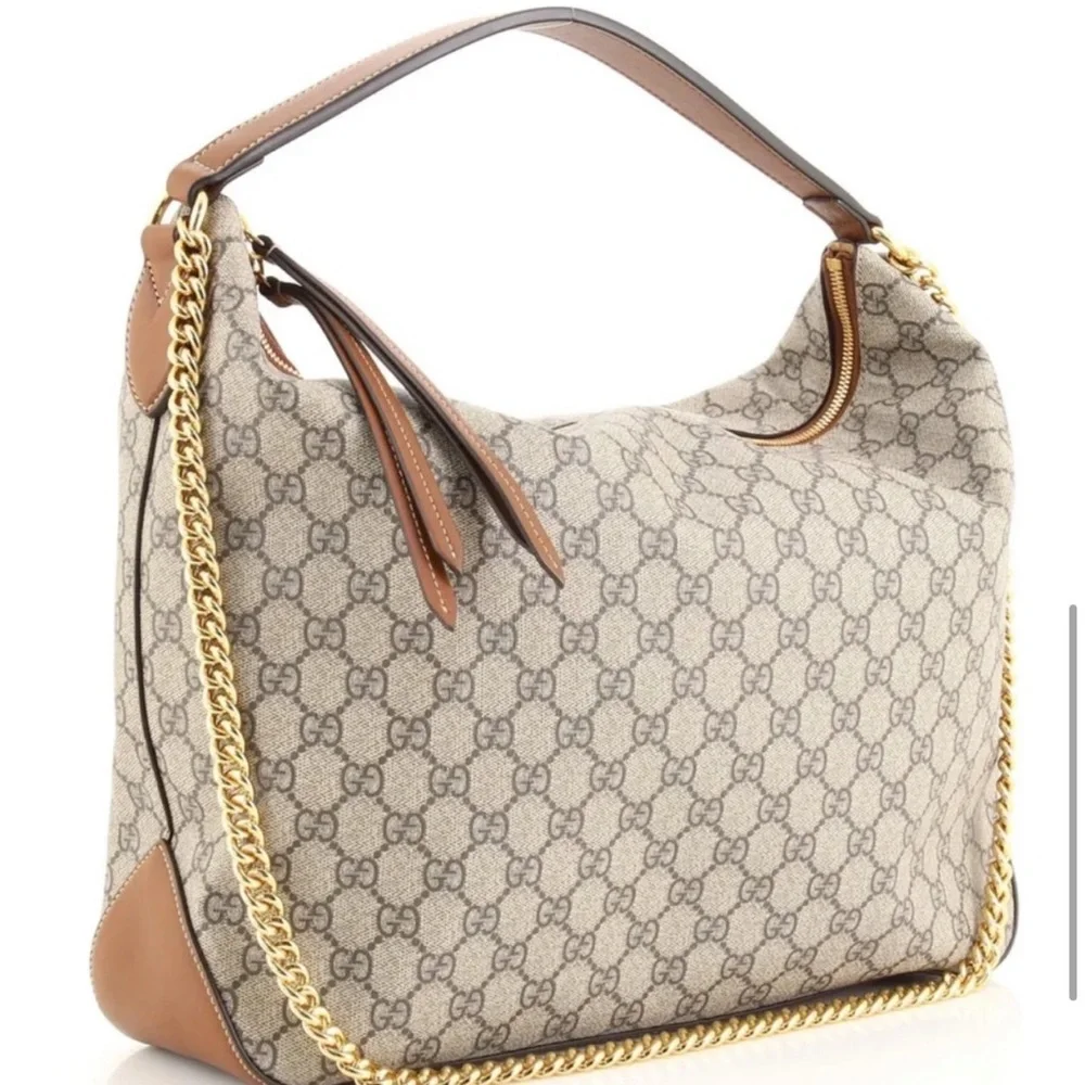 Gucci Chain Hobo GG Coated Canvas